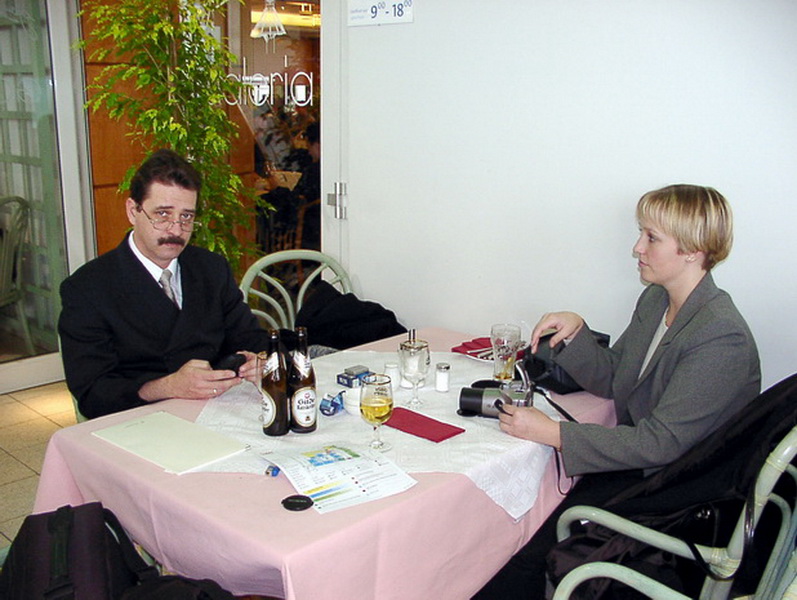 2002.03.19. Hannover CeBit - Ebédszünet